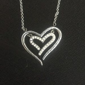 Love Struck Silver Crystal Open Reversible Double